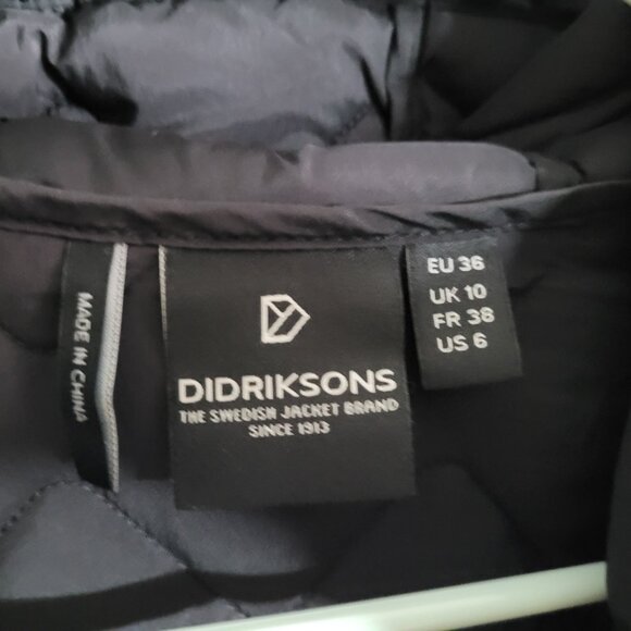 Didricksons Bibi Hooded Fleece Jacket in Black - Picture 7 of 14